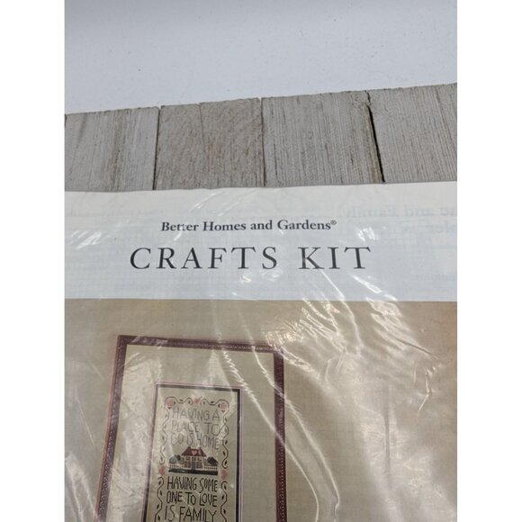 Better Homes and Garden Cross Stitch Kit Home and Family Sampler - Picture 5 of 5